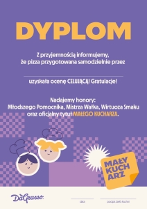 Mały Kucharz - dyplom A4 100 szt