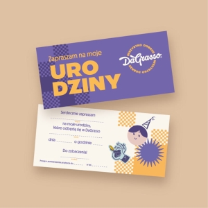 Zaproszenie na urodziny  (10 szt.) 