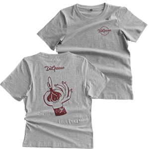 T-SHIRT DAMSKI SZARY "CZOSNEK"